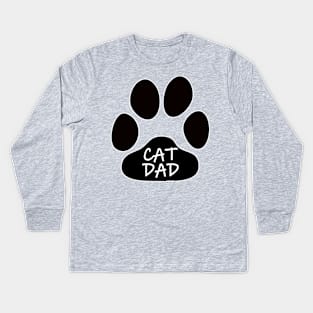 Cat Dad Kids Long Sleeve T-Shirt